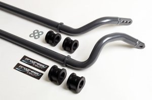 Chevrolet Corvette Sway Bar Kit - Front + Rear - Progress Technology - Tubular, Front 31.8mm Non-Adjustable / Rear 33.3mm Adjustable - `14-`19